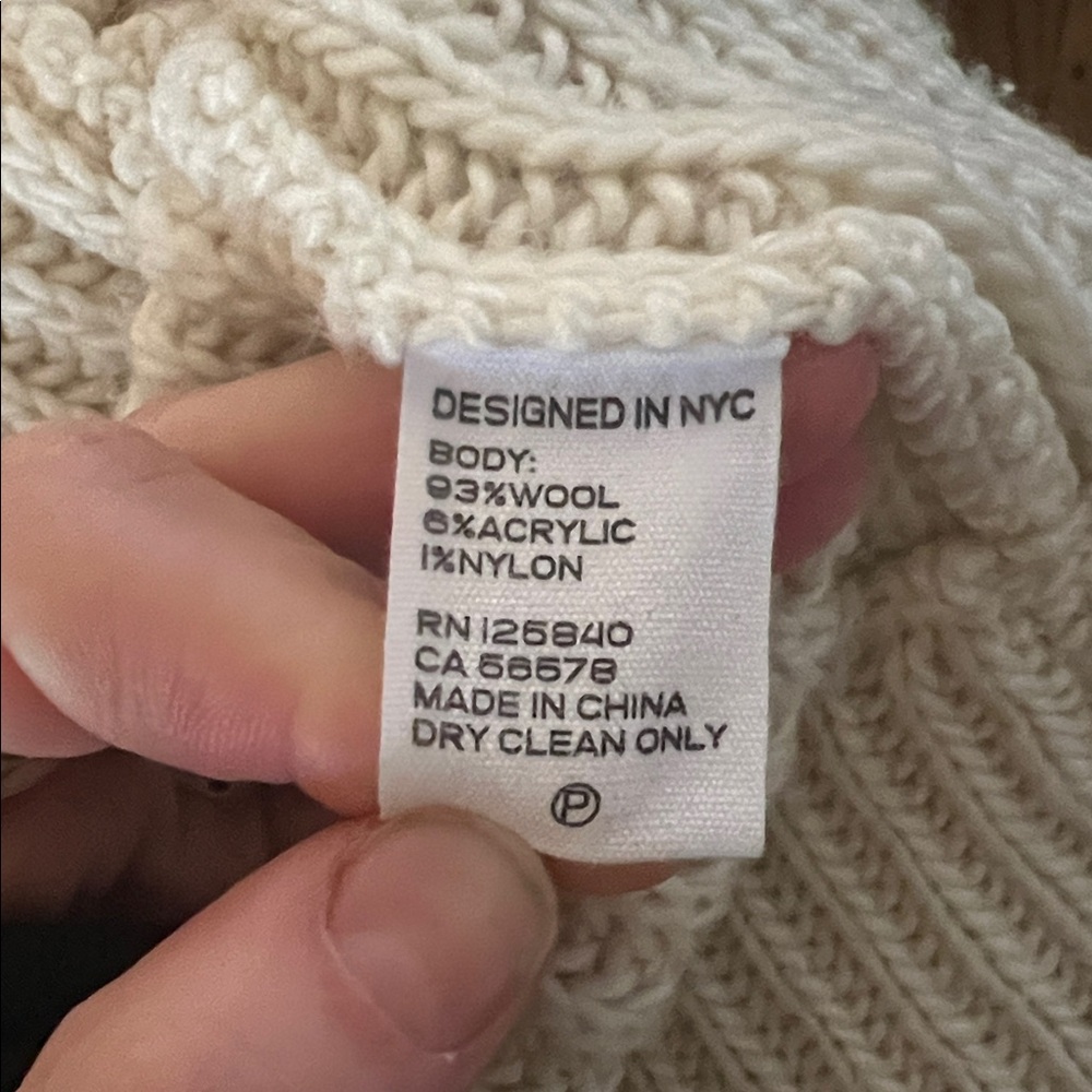 Intermix wool full zip sweater - Picture 3 of 3